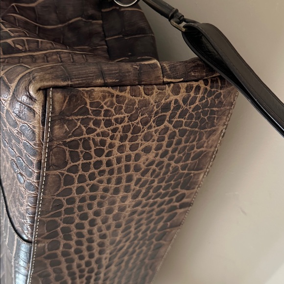 Vintage Dooney & Bourke Brown Croco Nile Bag - Picture 8 of 16